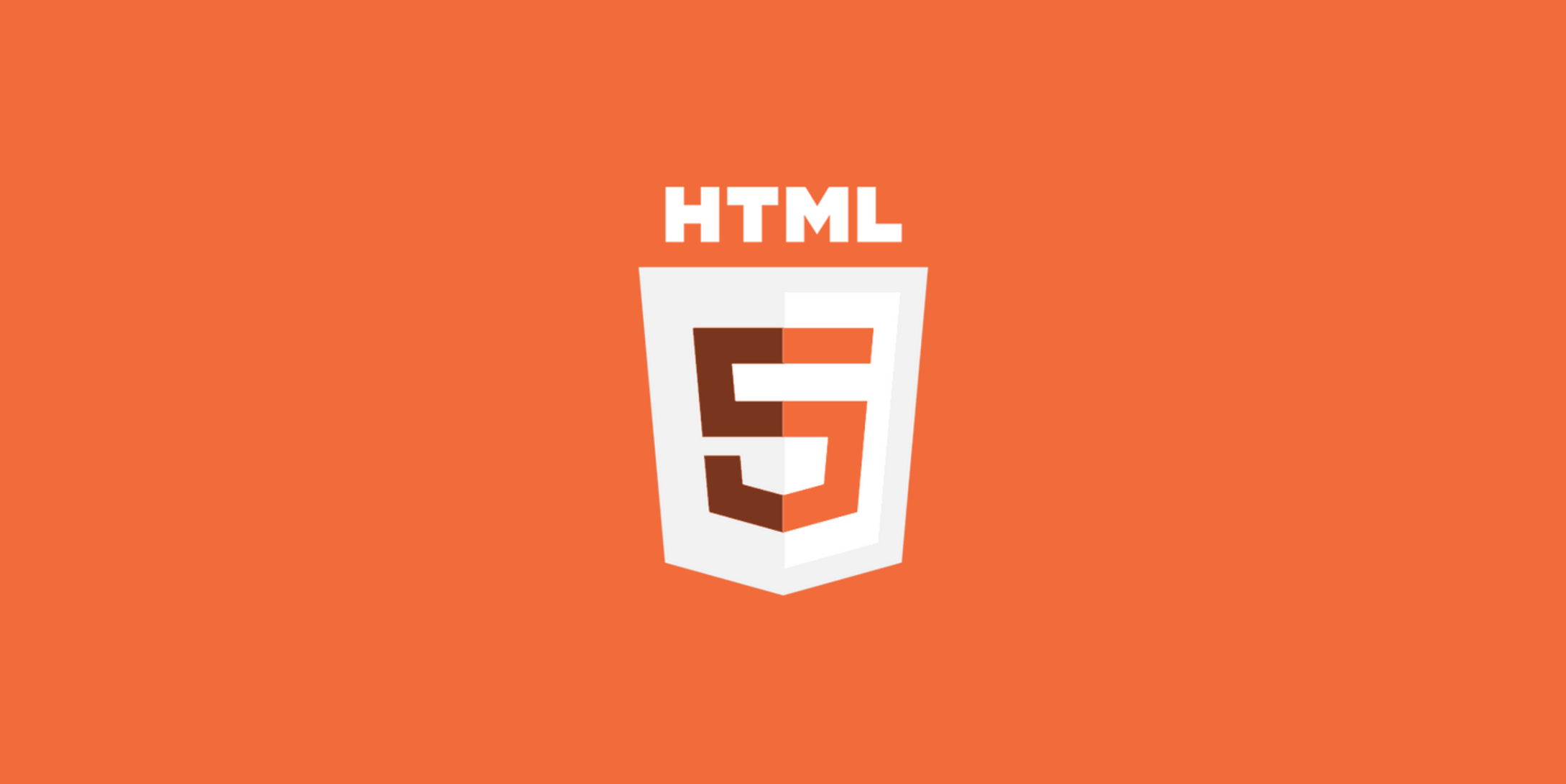 An image displaying the HTML text and logo.
